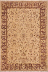 handmade Traditional Kafkaz Tan Brown Hand Knotted RECTANGLE 100% WOOL area rug 10 x 14